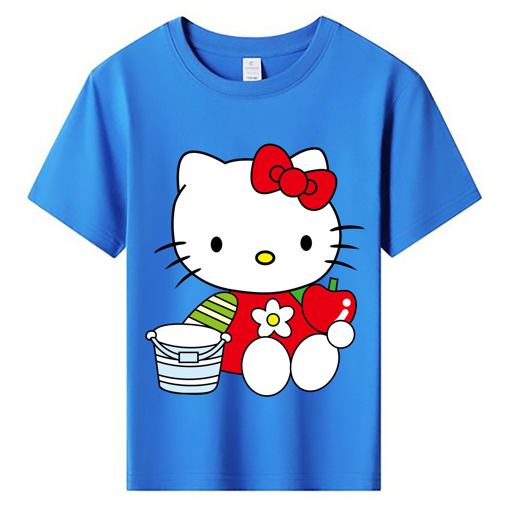 （画像用） Hello Kitty ハローキティ 綿100％キッズTシャツ（フロントプリント）